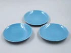 3 Red Wing by Eva Zeisel Vintage Town and Country Sky Blue 6.25" plates