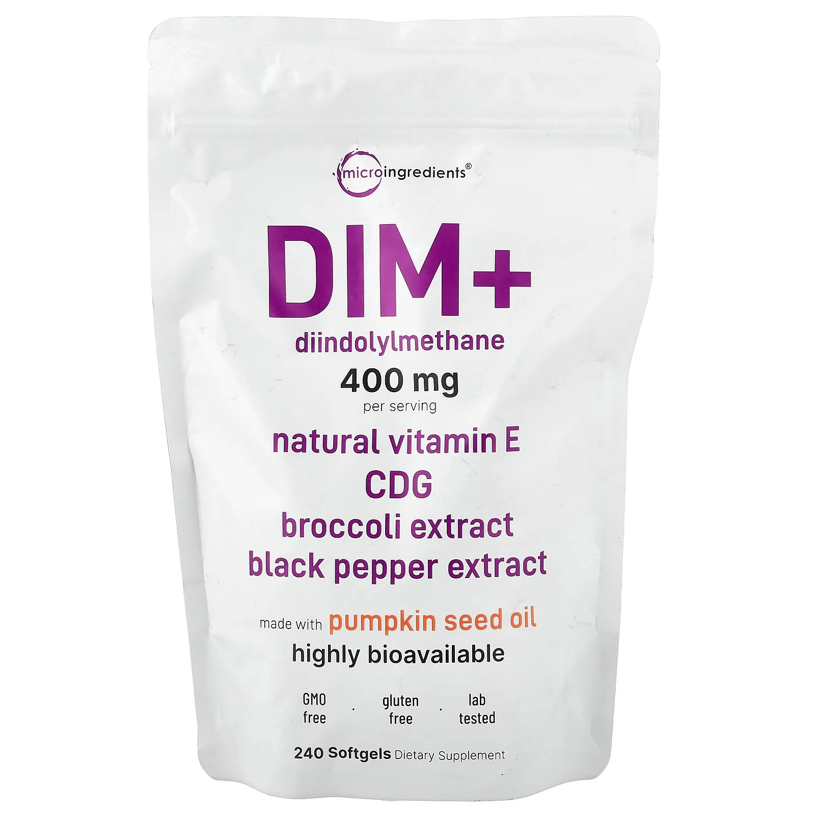 DIM+, 240 Softgels
