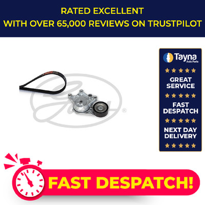 Drive Belt Kit fits CITROEN DISPATCH 1.6D 2016 on Set Gates 16124900 1612490080