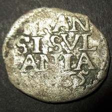 Certificate Authenticity 1665 Dutch Colonial New York Silver Lion Half Dime Over