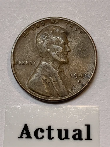 1946 D Denver - Lincoln Wheat Penny Cent Actual w/ tracking S405