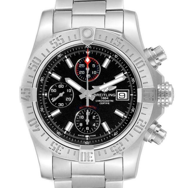 Breitling Avenger Men's Black Watch with Arabic Numerals Dial - A13381 for  sale online | eBay