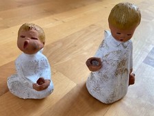 zwei 70er Jahre JULLAR Engel Kinder