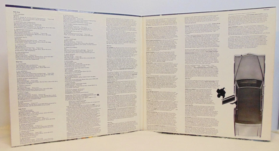 Various - Limo - 1977 Warner Bros. Records PRO 691 2x Vinyl LP - F Mac  Doobies - Image 3 of 4