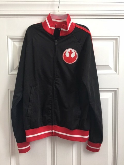 Star Wars Rebel Full Zip Track Jacket Size Small Disney ThinkGeek Embroider  Logo