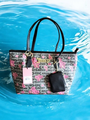 Juicy Couture Pink Roses Handbag - Showstopper Tote — NEW - Picture 2 of 4