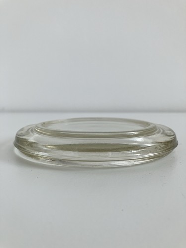 Vintage Untersetzer Teller Kerzenhalter Glas brutalist massiv 1970er Jahre - Bild 7 von 10