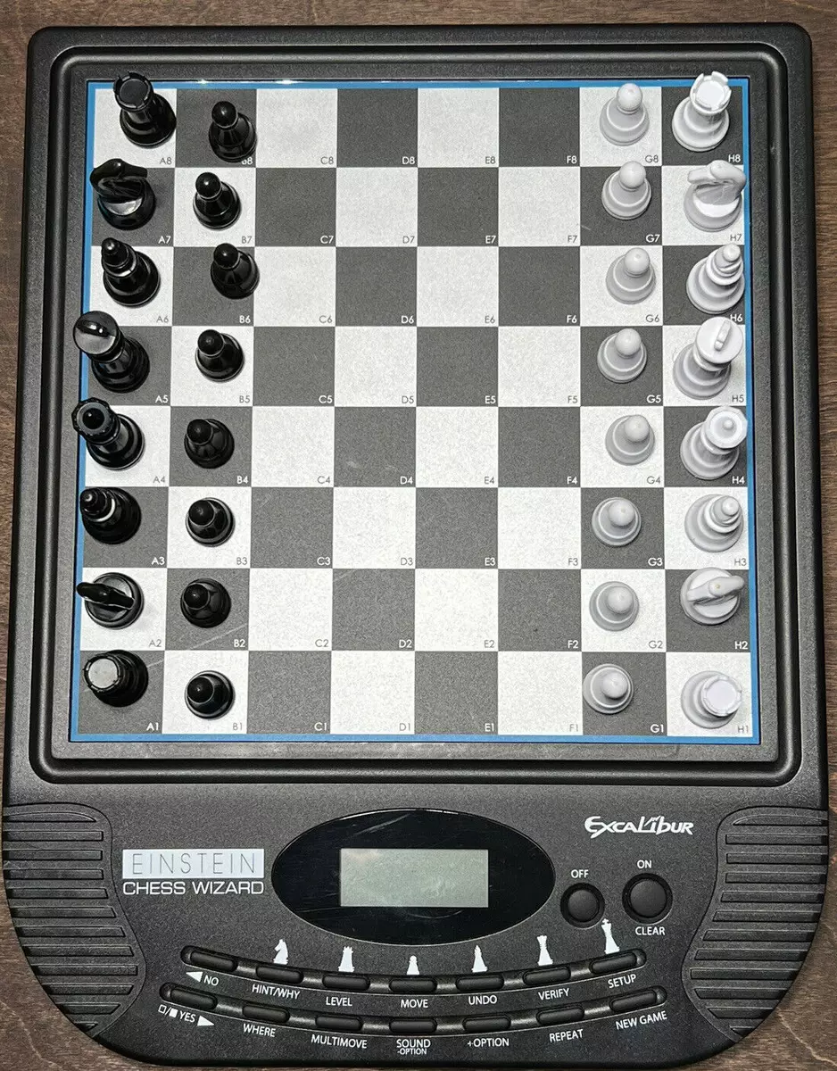 EXCALIBUR CHESS WIZARD ELECTRONIC MAGNETIC CHESS SET ~ TESTED ~  755482911534