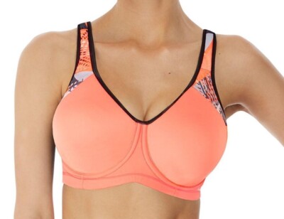 Freya Active Sonic Sport BH Gr. 28E koralle orange Bügel gepolstert Cup 4892