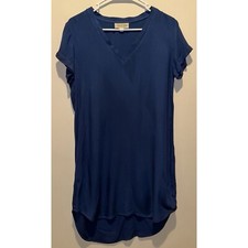 Cloth & Stone Crispin Mini Tunic Dress -Navy Size XS