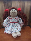 Vintage Homemade Cabbage Patch Doll With  Pigtails