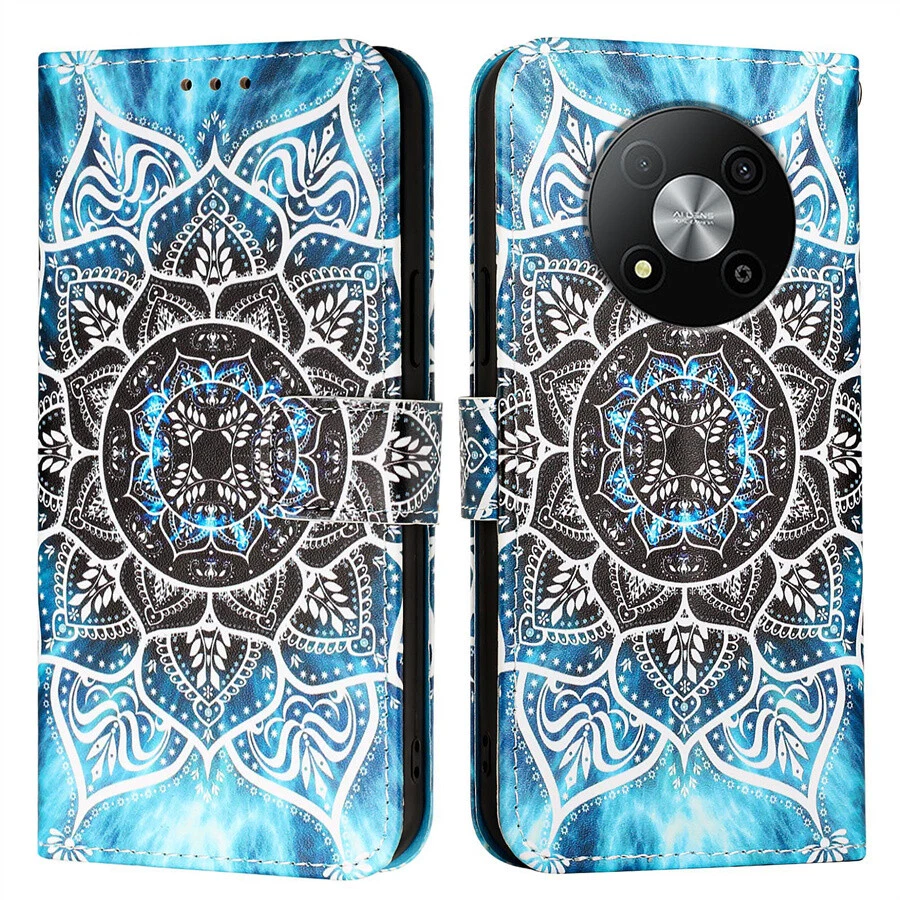 For ZTE Blade A75 A73 A52 V70 Painted PU Leather Wallet Case Phone Case Cover - Image 2 of 4