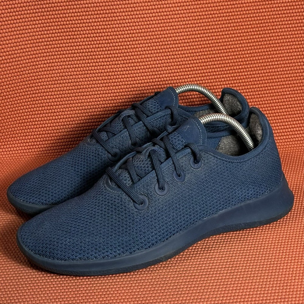 Allbirds Men’s Tree Runners Blue Wool Athletic Shoes Size 10