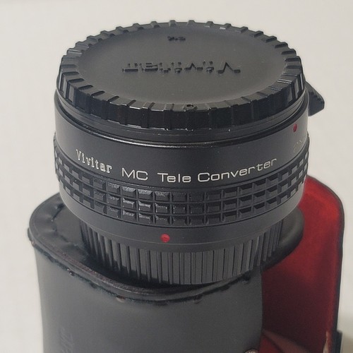 Vivitar MC Tele Converter (multicoated) 2X-22 Lens for Pentax K w/ Case, Caps