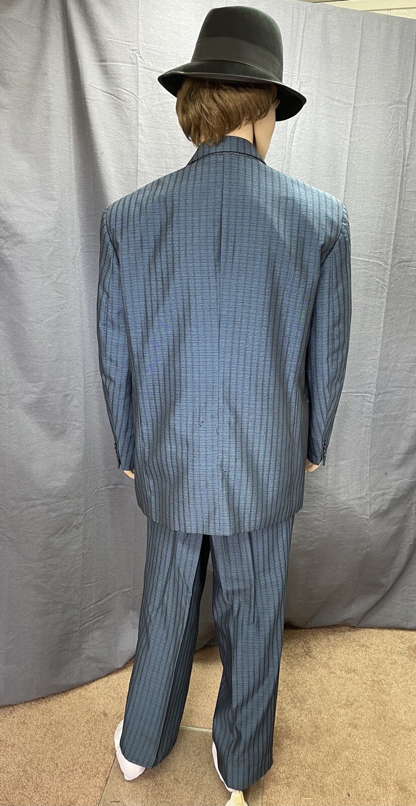 Steel blue - 4 Double Breasted Gangster suit - ex… - image 3