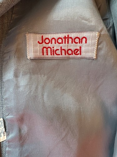 Jonathan Michael Boys 3-Piece Pinstripe Suit Jacket Vest & Pants Blue Gray - Picture 2 of 6