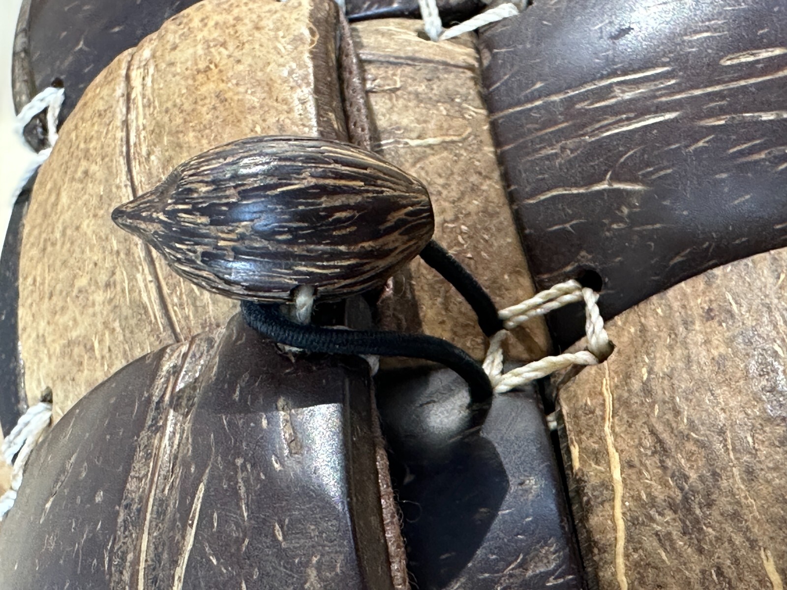 Unique Coconut Shell Patchwork style Mini Purse, … - image 15