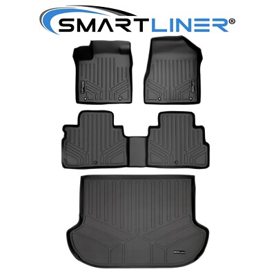 SMARTLINER Custom Fit Floor Mats Cargo Trunk Liner Set 2015-2017 Nissan Murano