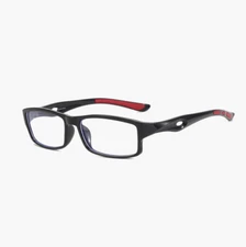 Square Sport Blue Light Blocking Reading Glasses Men Women Full Frame Glasses 