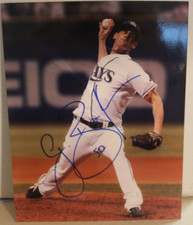 BALFOUR, GRANT    2007-2010, 2014-2015  TAMPA BAY RAYS   SIGNED BASEBALL PHOTO
