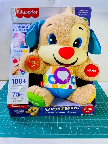 Fisher Price Laugh and Learn Smart Teaches Stages Puppy With Opened Package