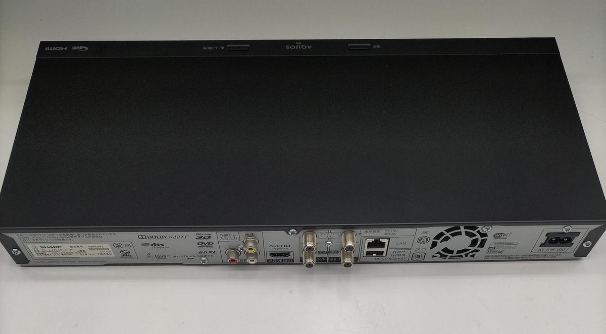 SHARP AQUOS BD-NW1200 ブルーレイレコーダ HDD1TB Sharp AQUOS BD-NW1200 Blu-Ray Recorder 1TB Good Condition