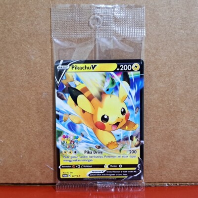 Pikachu V 377/S-P & Fanfare Perayaan 374/S-P Promo Set Pikachu V 377/S-P & Fanfare Perayaan 374/S-P Promo Set