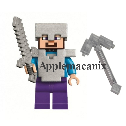 NEW LEGO 21118 Minecraft The Mine STEVE Minifigure w/Iron Helmet