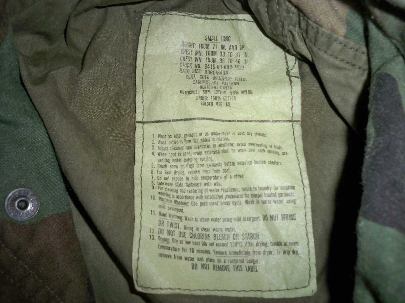 golden-mfg cold weather vintage 1980s long jacket