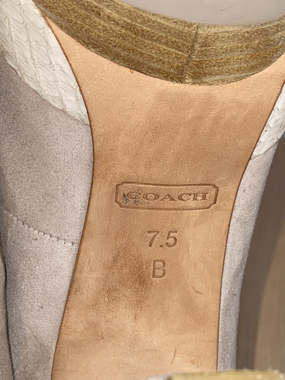 Coach Leather Platform Round Toe Pump - image 10