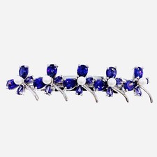 USA Butterfly BARRETTE Hair Clip Hairpin use Swarovski Crystal Elegant Purple 19
