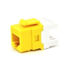 Belden AX104184 CAT5E RJ45 KeyConnect Style Yellow Modular Jack