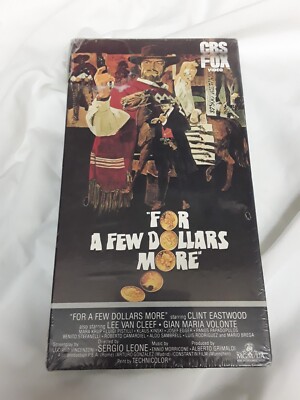 For a Few Dollars More, 1965 Western Clint Eastwood, Watermark CBS FOX, NEW VHS