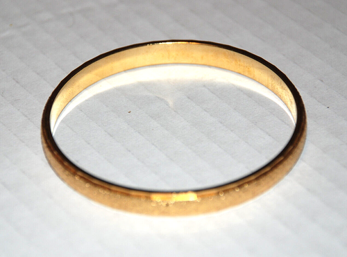 MONET Bangle Fashion Bracelet Gold Tone Textured Design Signed Vintage Jewelry - Picture 6 of 10