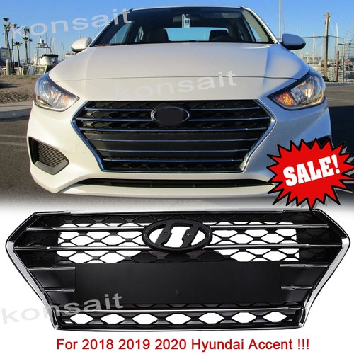 For 2018 2019 2020 Hyundai Accent ABS Factory Front Bumper Grille ...