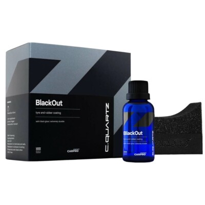 Cquartz BlackOut 50ml | CarPro Tire and Rubber Coating Kit