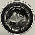2021 Anguilla Caribbean Collector Coin 1 Troy Oz .999 Fine Silver Round Medal