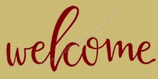 REUSABLE STENCIL 7986 O 6"x12" Welcome Mylar Stencils DIY SIGN STENCIL