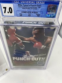 Mike Tyson's Punch-Out (NES 1987) 💎 1st Print White Bullets CiB 💎 CGC 7.0