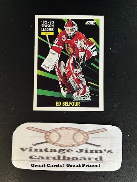 1993-94 Score - Ed Belfour #485 American Pack Fresh NM-MINT HOF Great!👀💎🔥🔥🏒