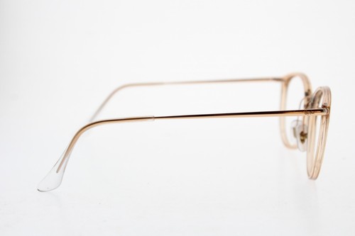 Ray Ban Eyeglasses RB7140 8124 49-20-150 Brown Rose Gold Crystal Round Frames - Picture 5 of 8
