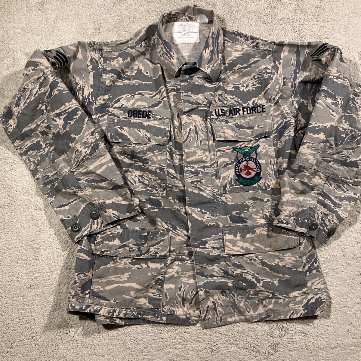 Air Force Utility Airman Battle Uniform NFPA Compliant Coat Mens 