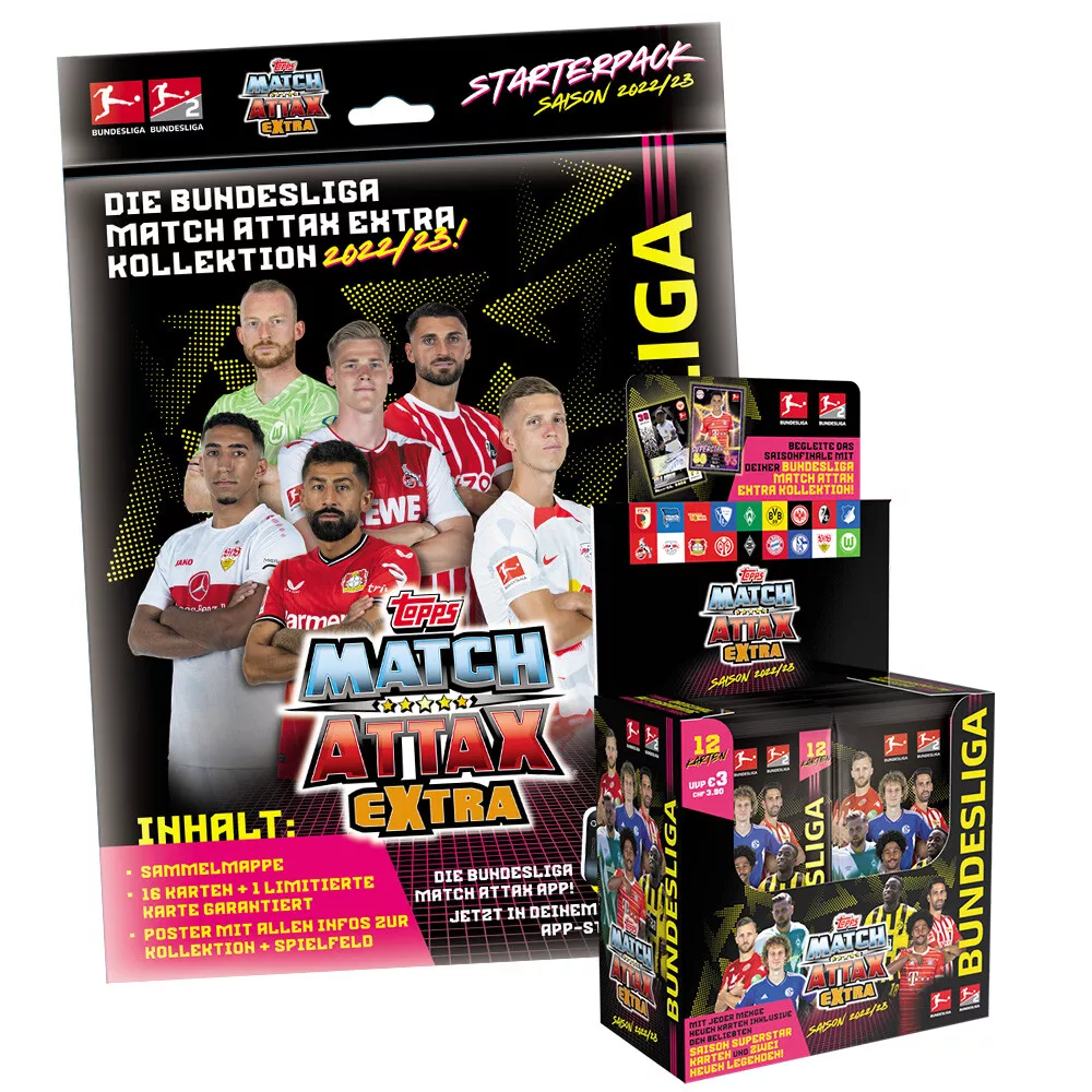 Topps Bundesliga Match Attax Football Trading Cards 2022/23 - Starter Pack  : : Toys