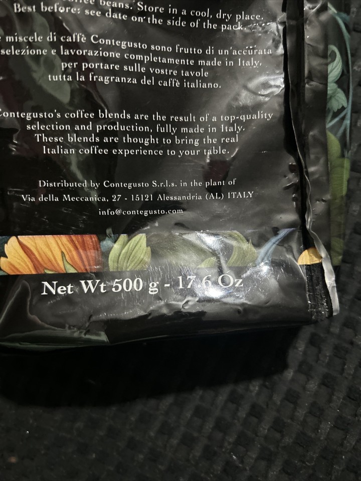 CONTEGUSTO PREMIUM ITALIAN ROASTED COFFEE BEANS COSIMO 17.6 oz. 100