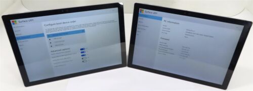 Lot of 2 Microsoft Surface Pro 4 1724 128GB & 256GB Start Up Tablets - Read - Picture 1 of 7