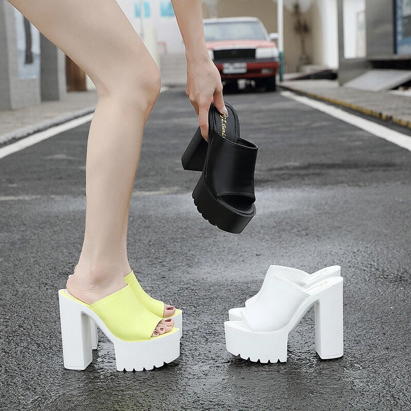 Platform slip on clearance sandal