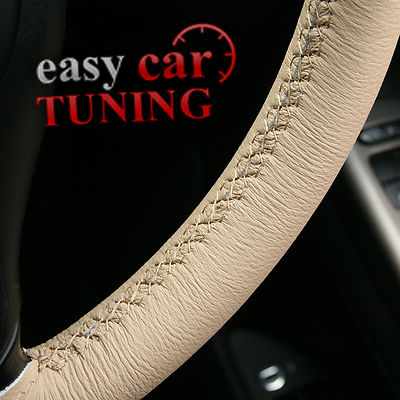 Land Rover Discovery Steering Wheel Cover – Beige Italian Leather, Fits 1989-2010 Models