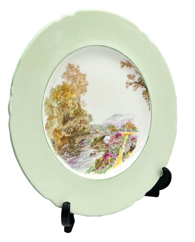 Shelley Rare Cabinet Plate "Heather 13419" - Made in England 1949. - Picture 3 of 10