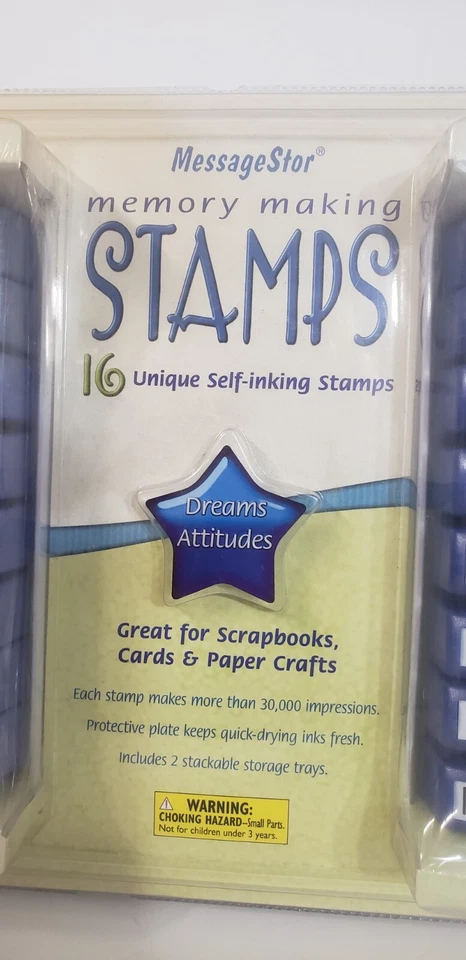 Mensaje Stor 16 estampillas para hacer memoria bandejas únicas autoentintadas selladas nuevas de Lote Antiguo 2006 Foto 3 de 4