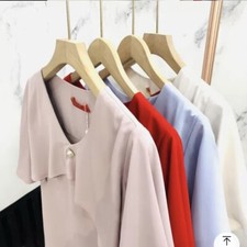 women's tops blouses Summer short sleeves size M Pink New With Tags
